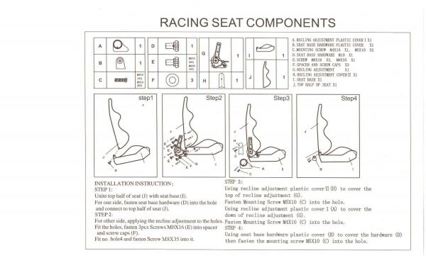 JBR1060 suede Sport Racing Seats With Adjuster / Slider Car Seats