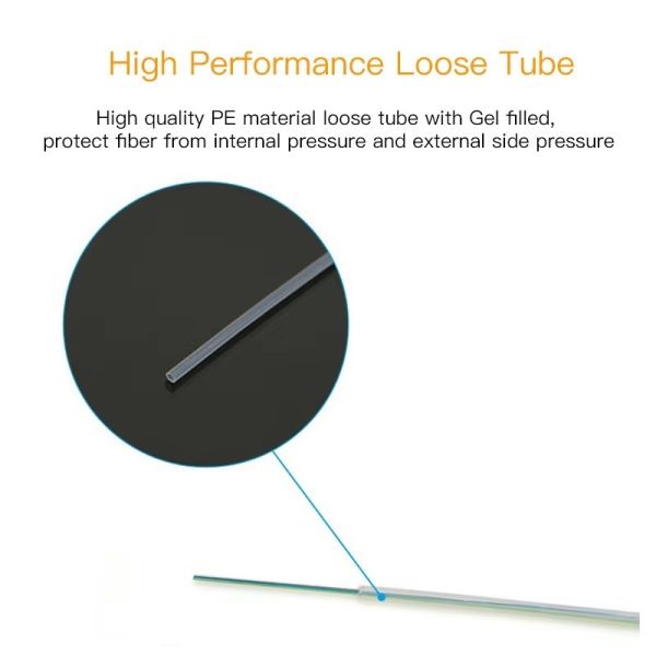 Fiber Optic Drop Cable Assembly Toneable Flat Drop Cable Patch Cord FTTA Corning Opti-Tap Waterproof Patch Cord