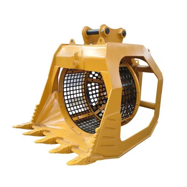 Customizable Excavator hydraulic Screening Bucket Bespoke Riddle Sorting Attachment Material Processing Used For 30 Tons Machine