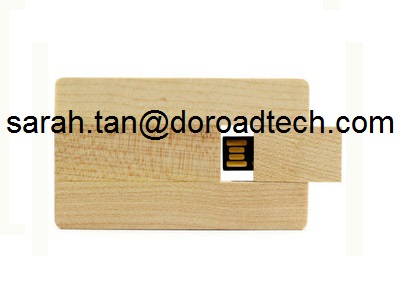 100% Creative Wooden Card USB Flash Drive Popular USB Card Memory Stick Customize LOGO