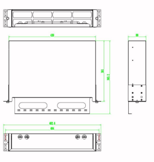 Takfly High-Density Rackmount Patch Panel with Plug-and-Play 12-Fiber MTP/MPO Cassette Management for Data Centers