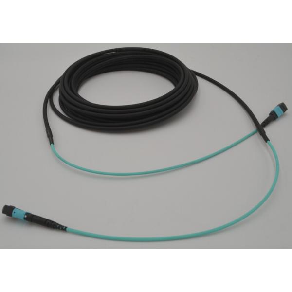 24 Core MPO MTP OM4 5.5MM Double Sheath Trunk Cable With 30cm Tail