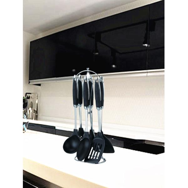 Non-stick 7 Pcs Nylon Cooking Tools Set Solid and Durable for Eco-friendly Kitchen