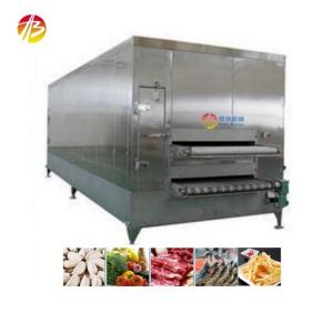 Quality 13800*3200*2500mm Iqf Tunnel Freezing Machine for Frozen Vegetables Fruit Shrimp for sale