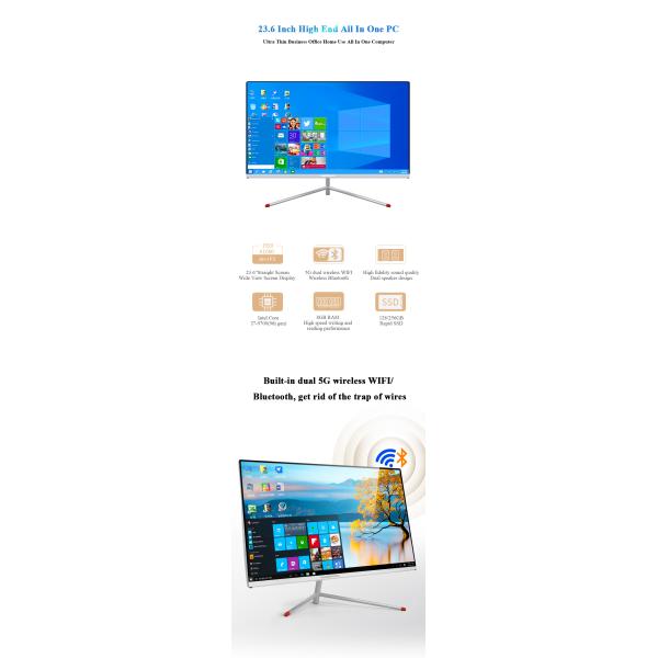 Video Memory Type GDDR3 Intel Desktop All-in-One PC Computer System Unit 23.6 with 1