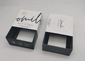 Quality Slide Drawer Printed Cosmetic Boxes, Custom Designed Foldable Soap Packaging Box for sale