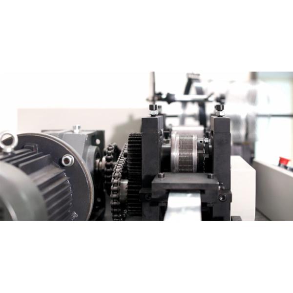 Full Auto Diamond Mesh Spiral Pipe Center Crimping Filter Making Machine