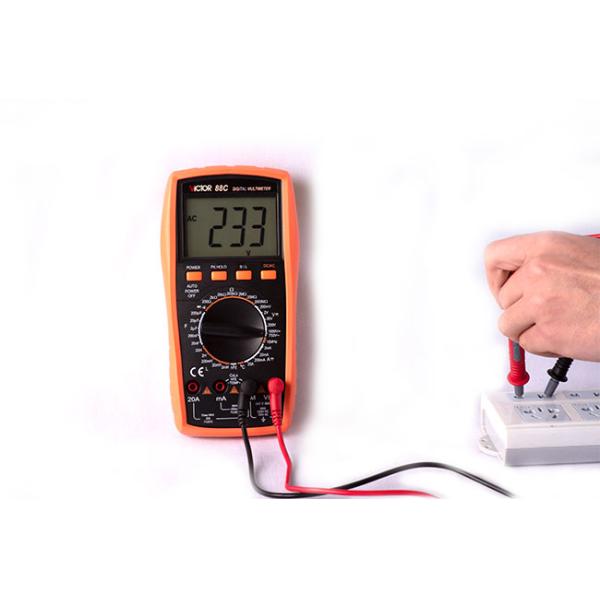 Manual Range Digital Multimeter 1999 Counts large LCD Display With True RMS 1000V/20A AC DC With Temperature Frequency