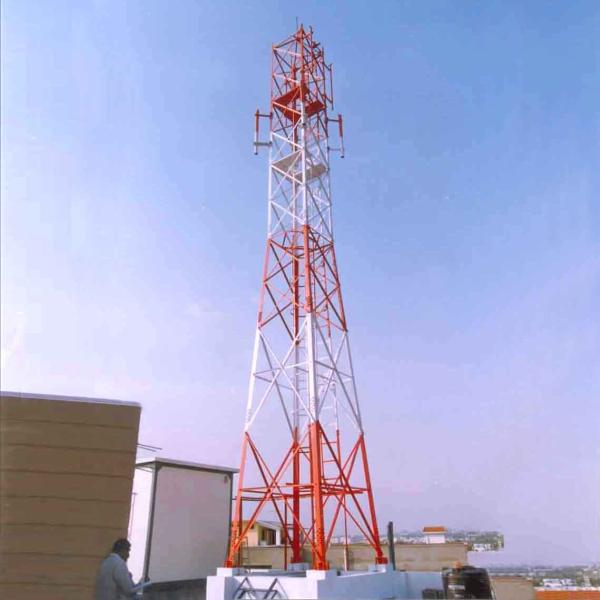 30-60m Self-support Galvanized Steel Telecom BTS Tower or Mast Complied with ICAO