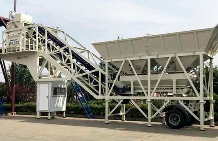 Quality XDEM Mobile Concrete Mixing Station YHZS100 Batching Plant for sale