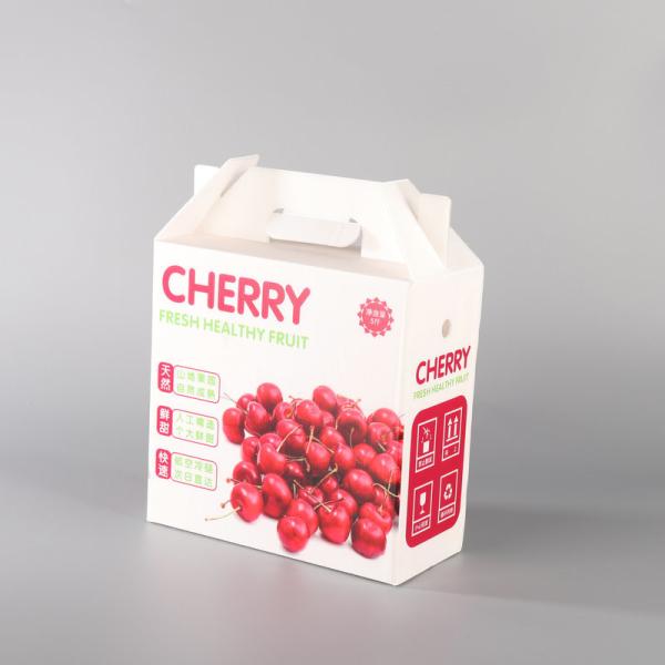 Eco Friendly Fruit Packing Boxes White Fruit Shipping Boxes Impact Resistant