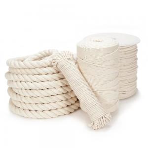 Quality Certificate CCS.ABS.LRS.BV.GL.DNV.NK 4mm Cotton Macrame Yarn Twisted Single Strand Rope for sale