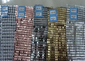 China Colorful Luxury Sequin Mesh Fabric , Trimming Metallic Mesh Fabric Cloth on sale