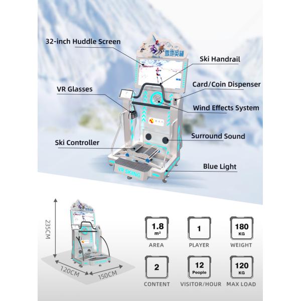 Dynamic Indoor Ski Simulator 9d Virtual Reality Snowboard Simulator Machines