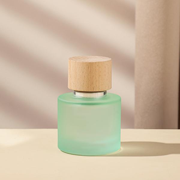 50ml Perfume Spray Frosted Bottle Rectangle Glass