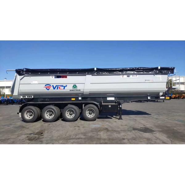 sinotruk 40 cbm tipper dump semi trailer