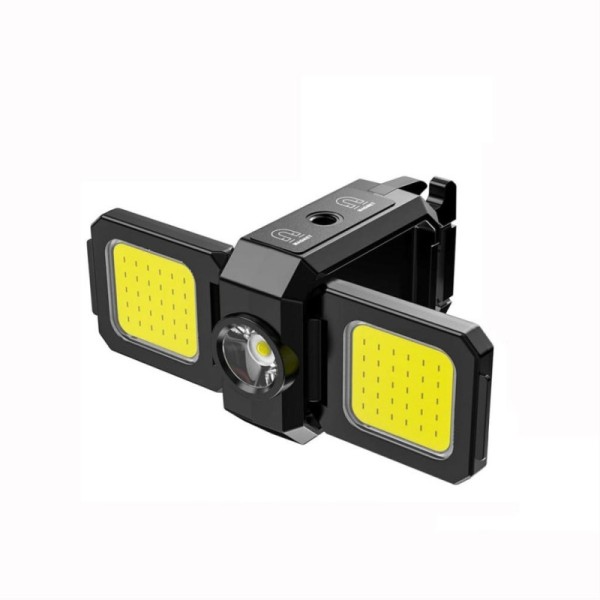 Multifunctional Three-headed Keychain Lamp Portable Cob Mini Camping Lamp Type-c Working Lamp Outdoor Flashlight