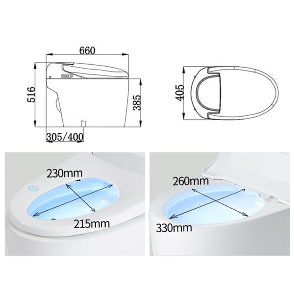 Home Portable Bathroom Smart Toilet Multi - Function Customized White Color