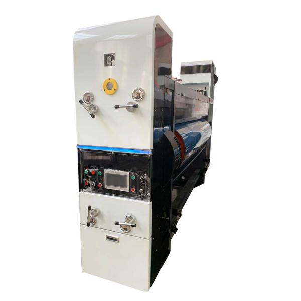 Corrugated Carton Box Flexo Printing Machine PLC Touch Screen Control