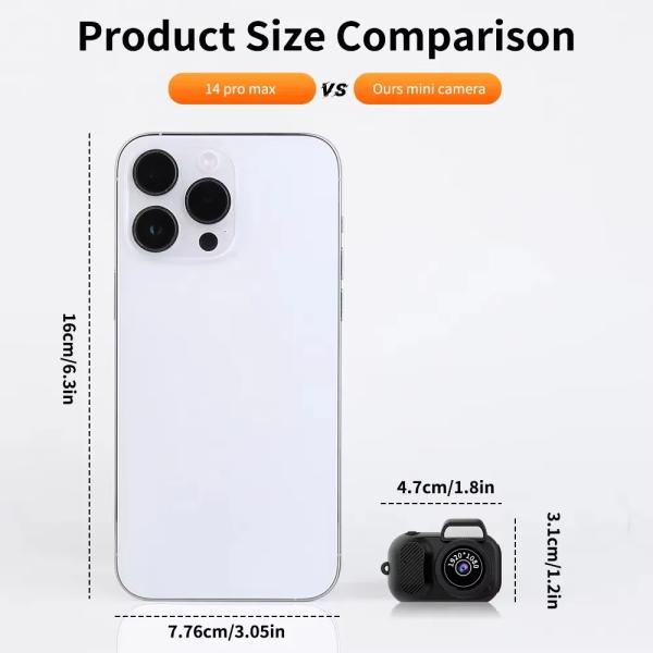 Retro Pocket Sized Digital Cameras Mini Camera For Video Recording 128G
