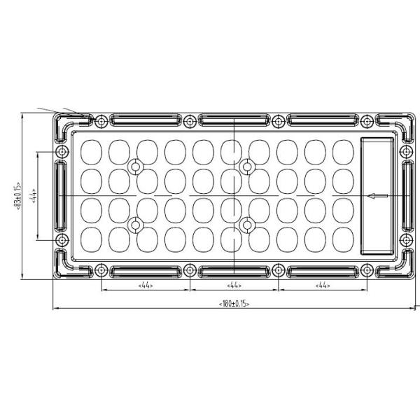 LUXEON 3030 Chips LED Lens Array Thermal Management Utilizing Technology