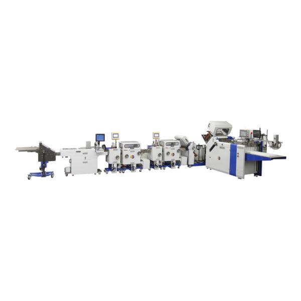 High Speed Pharmaceutical Leaflet Paper Folding Machine Large Format With Gluing