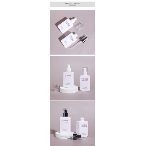 Wholesale Square Plastic Lotion Bottle with Pump 150ml Hair Serum Plastic Bottle