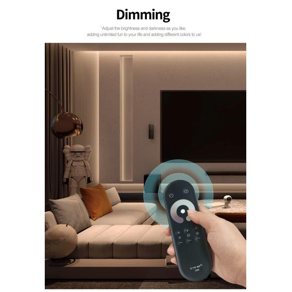 2.4G Full Touch LED CCT Controller RF Wireless Color Temperature With 30m Control Distance