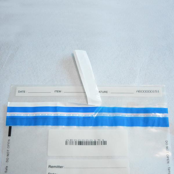 Police Security Tamper Evident Bags Transparent Plastic Secure Courier Bag