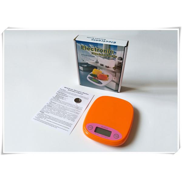 Compact Design Digital Kitchen Weighing Scale , 1 Gram Division Electronic Food Scale
