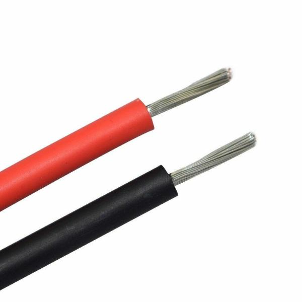 PV Solar Cable Single-core PV Cable for Solar Energy Systems Normal Sections 1C X56/0.285MM Length 100M/1roll Red Black
