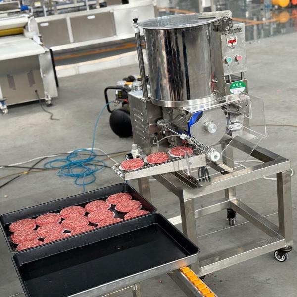 Automatic Beef Patty Processing Machine Hamburger Meat Pie Making Machine with Motor Divisora De Masa