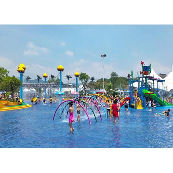 Aqua Park Playground Equipment / Kids Water House For Hotel Resort