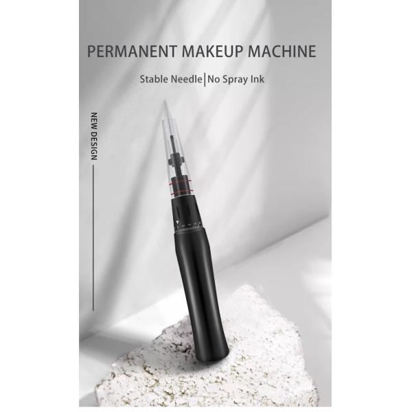 Black Wireless Digital Semi Permanent Makeup Machine Kit Tattoo Gun