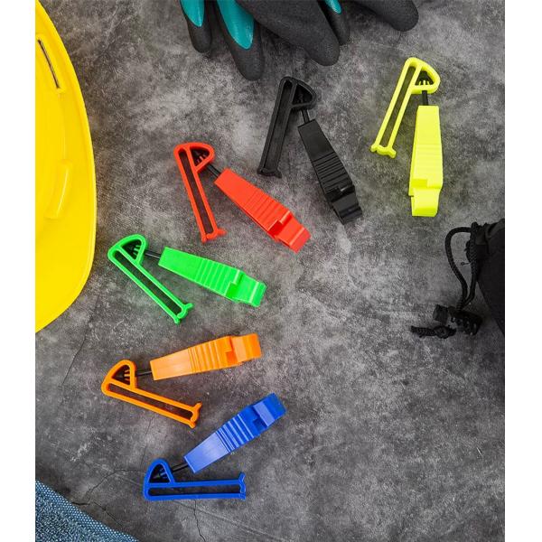 Multi-Color Custom Logo Plastic Glove Clips for Labor Work Safety Interlock Clips