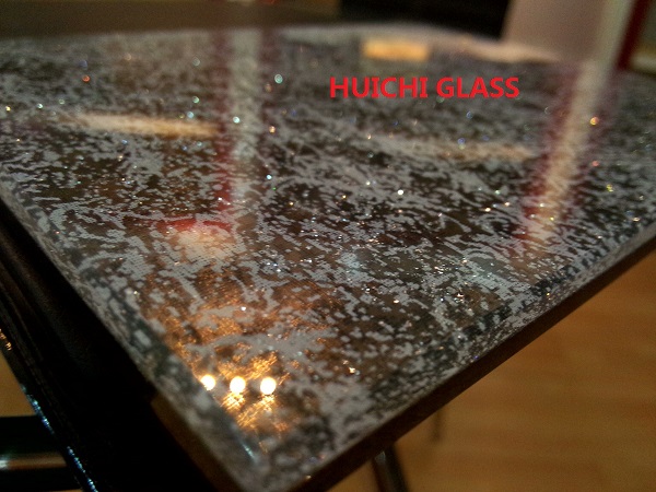 EVA foil decorative insertion for laminated glass