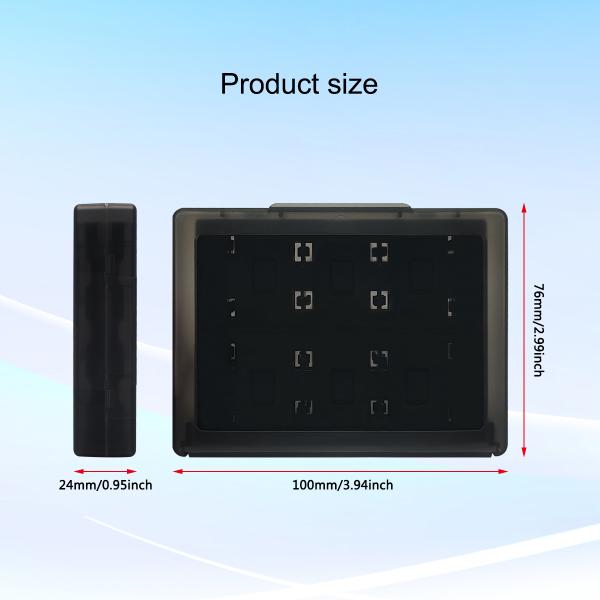 Double-Layer 24 Slots Transparent Game Card Case for Nintendo Switch 2