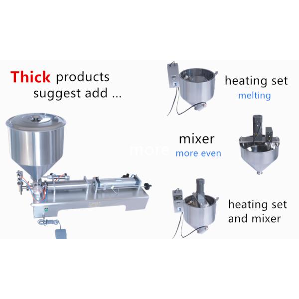 stainless steel semi automatic liquid bread cream paste filling machine