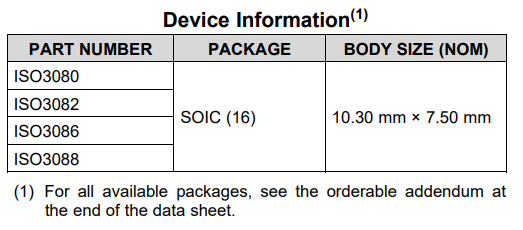 ISO3082DWR Power Led Driver IC Digital Isolator Ic 5V Full Half Duplex RS-485