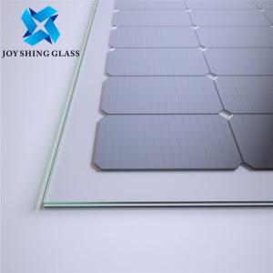 China Low Iron Tempered Solar Glass 2.5mm 4mm Transparent Solar Panel Glass on sale