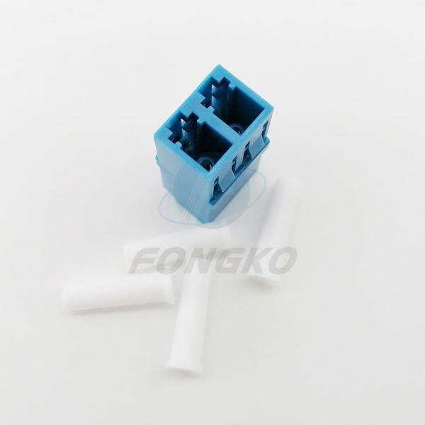 LC / UPC Duplex Unibody Shell Optical Fiber Adapter Coupler Flangeless