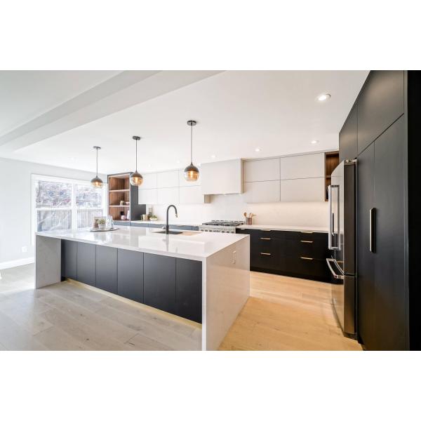 E1 Particleboard MDF Customized Kitchen Wall Cabinets Lacquer Finish 3 Years Durable