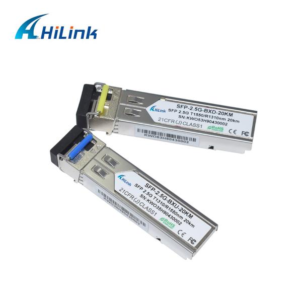 2.5G Optical Module BIDI 20KM TX1310RX1550 Hot Pluggable LC DOM