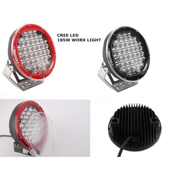 185W Cree LED Round Work Light, with Spot Flood Beam Driving Headlight Optional Color for Jeep