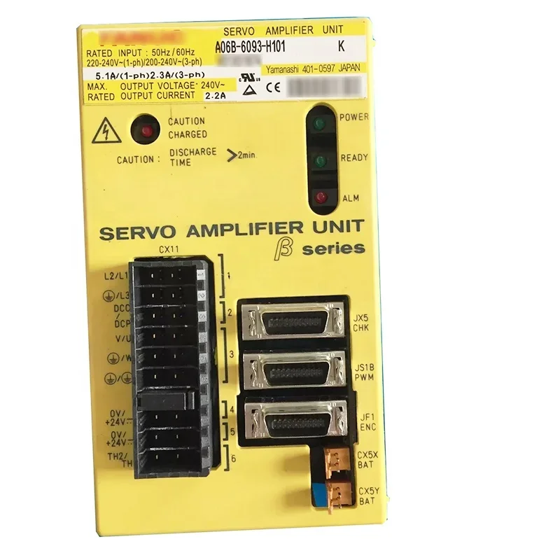 ANUC A06B-6093-H111 Beta Servo Amplifier Unit SVU-12 with FSSB Interface, 220-240VAC, Single-Axis