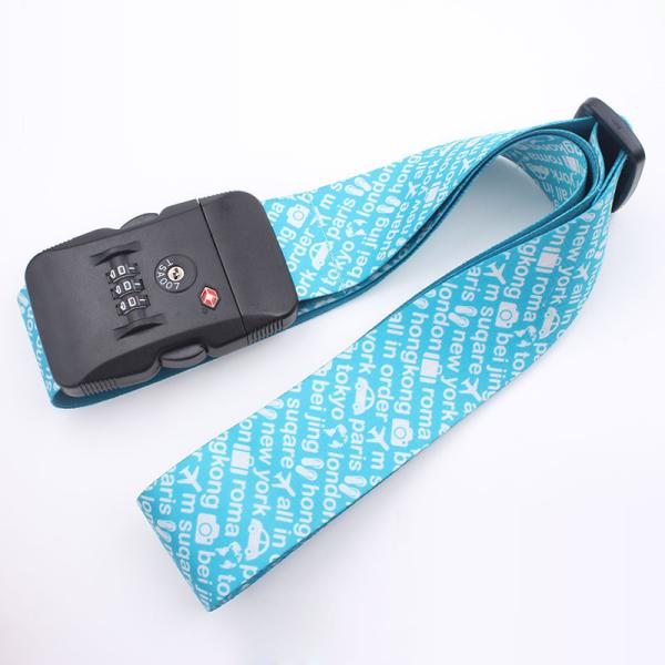 Red Polyester Sublimation Personalised Luggage Straps With Various Accessories