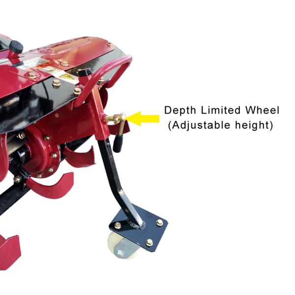 Adjustable Working Width and Tilling Width Mini Power Tiller with Four-Wheel Drive