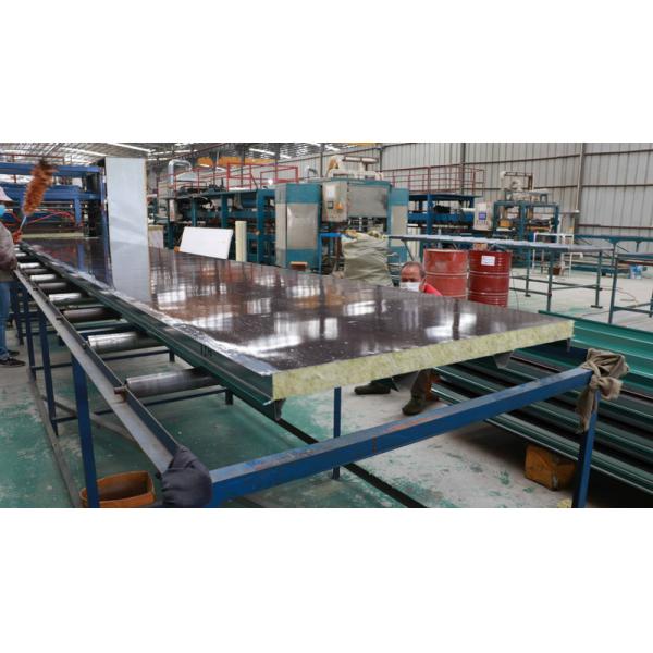 75mm Building Materials Fireproof Rock Wool Sandwich Panel