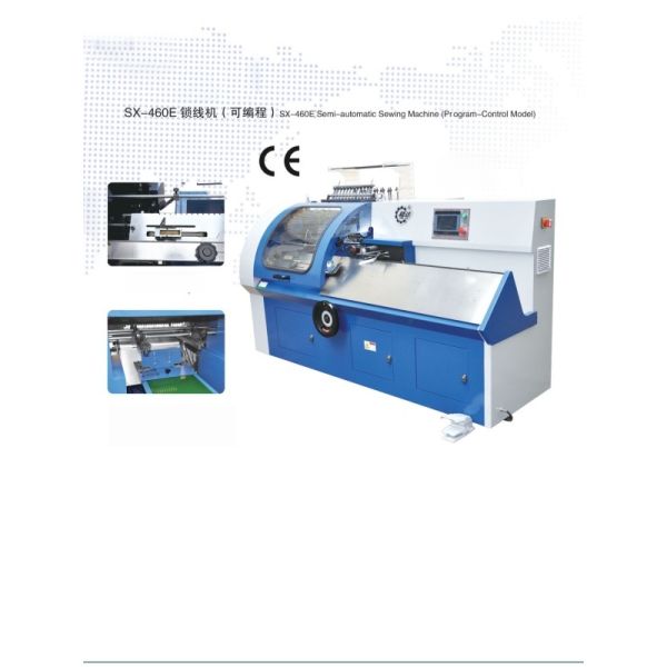 SX-460E Programmable Book Binding Sewing Machine with Safety Features and Frequency Speed Control for Production of Paper Cover Books
