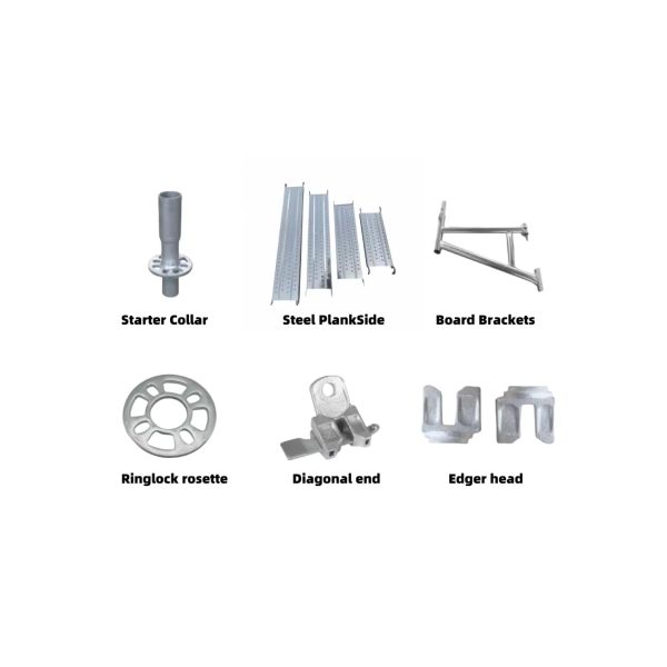 Q355B Steel Ringlock Scaffolding System with Galvanized Surface and Customizable Sizes for Construction